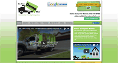 Desktop Screenshot of dumpsterrentalsdallas.com