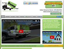 Tablet Screenshot of dumpsterrentalsdallas.com